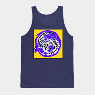 the phoenix in purple fire ball ecopop pattern Tank Top